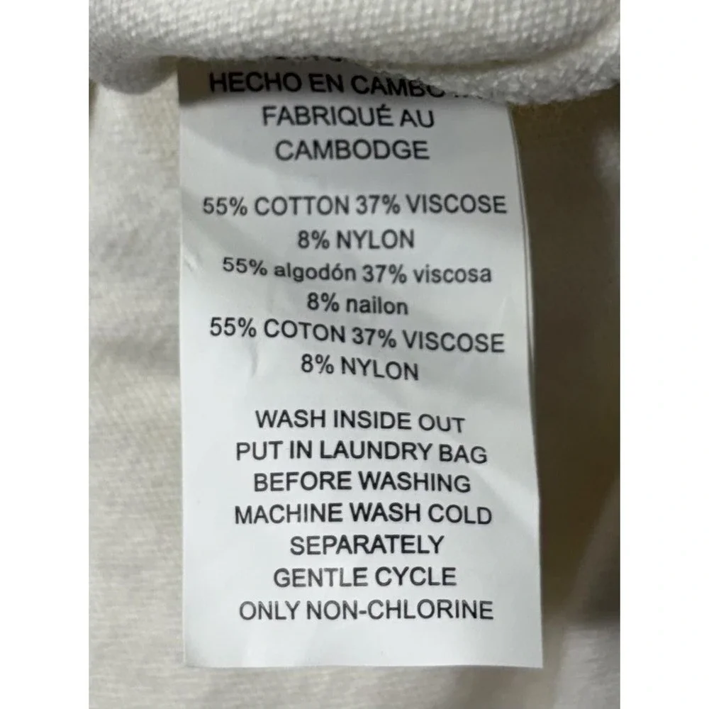 Michael Kors Sweater Womens Large White Lightweight Knit High Low Hem Pullover